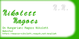 nikolett magocs business card